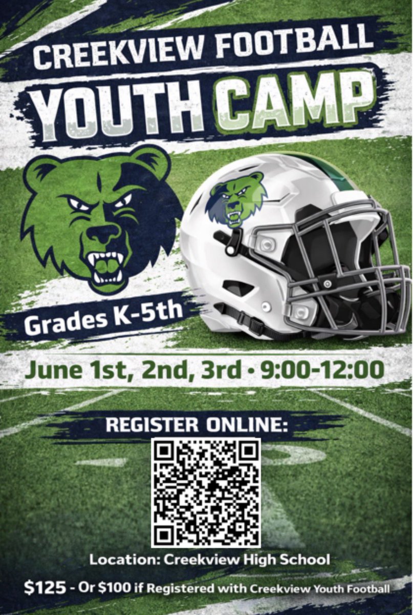 Creekview Grizzly Football tweet media