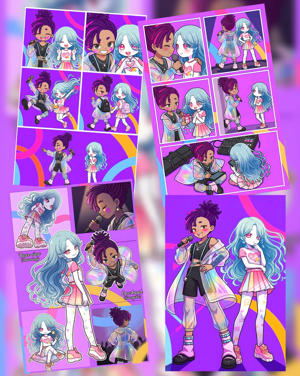 AAA1454319's tweet image. Duos from different worlds... Which atmosphere did you like best? ✨
#animeart
#characterdesign
#oc
#kawaii
#digitalart
#artistsoftwitter
#BlackLollipop
#ブラックロリポップ
#BlackLollipopboys