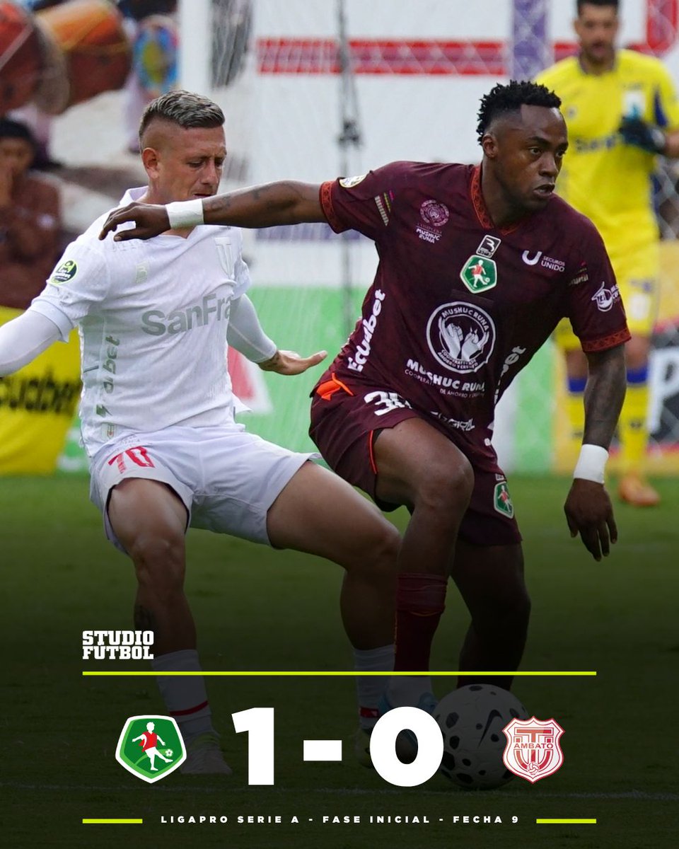 🏟️ LigaPro 2026:

Partidos: 67
Victorias locales: 29 (43,28%)
Empates: 21 (31,34%)
Victorias visitantes: 17 (25,37%)
Promedio de goles: 1,97 (132)
Promedio de córners: 9,01 (604)
Promedio de tarjetas: 5,70 (382)
Porcentaje de Over 2,5: 28,35%
Porcentaje de Ambos marcan: 43,28%