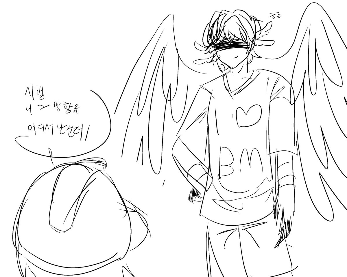 Heeba998's tweet image. 👀👀...정말 지나가다 보여서 웃겨가지고 낙서해봤어요 옷 진짜 바보같다(p)

#Builderman #telamon #buildermon