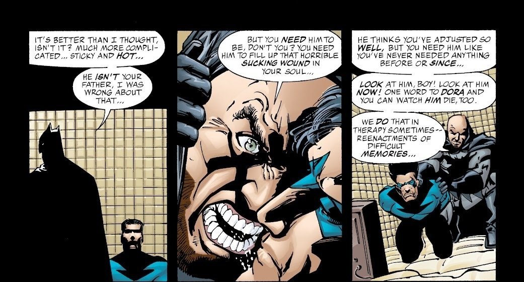 dadhusbanded's tweet photo. thinking about how intense and deep dick's feeling and emotion is when it comes to bruce :( https://t.co/MArSLVS7jA