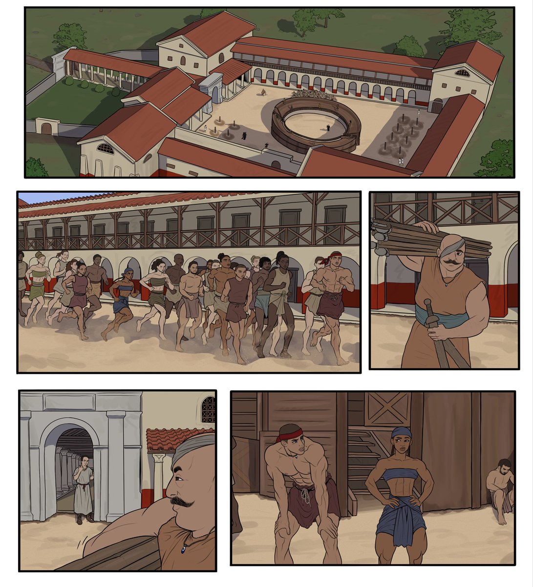 RRRZuni's tweet image. First page is done! (well i actually still gotta do the dialogue)