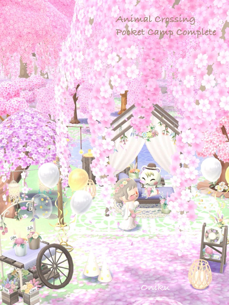 marui_oniku's tweet image. 桜Wedding🌸

#ポケ森コンプリート
#ポケ森レイアウト
#acpc