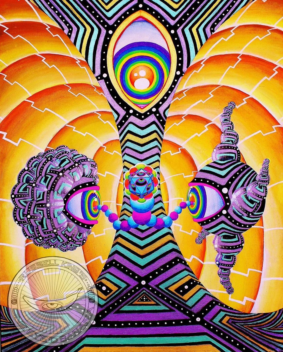 APsychedelics's tweet image. Concrescence by @RussellKingart 😍🤩 #trippy