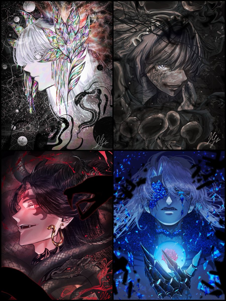 #絵柄が好みって人にフォローされたい 
 #春の創作クラスタフォロー祭り 

大きな運命を背負っているような重量感のあるキャラクターとイラストを描きます！

愛する人のため世界に反逆するような創作が好きな方、是非握手を