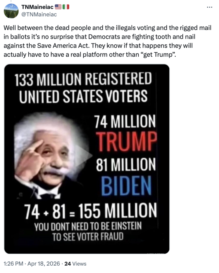 TrumpDailyPosts's tweet image. 𝗗𝗼𝗻𝗮𝗹𝗱 𝗝. 𝗧𝗿𝘂𝗺𝗽 𝗧𝗿𝘂𝘁𝗵 𝗦𝗼𝗰𝗶𝗮𝗹 𝗣𝗼𝘀𝘁 𝗼𝗳 𝗠𝗲𝗺𝗲 𝟳:𝟰𝟱 𝗣𝗠 𝗘𝗦𝗧 𝟬𝟰:.𝟮𝟲

2020 was rigged and stolen