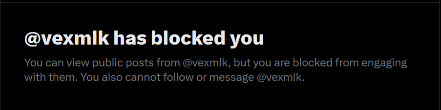 Honestly this one is just sad. I told you, you need help. You are consitently crashing out and going after people but i guess you couldn't take it.