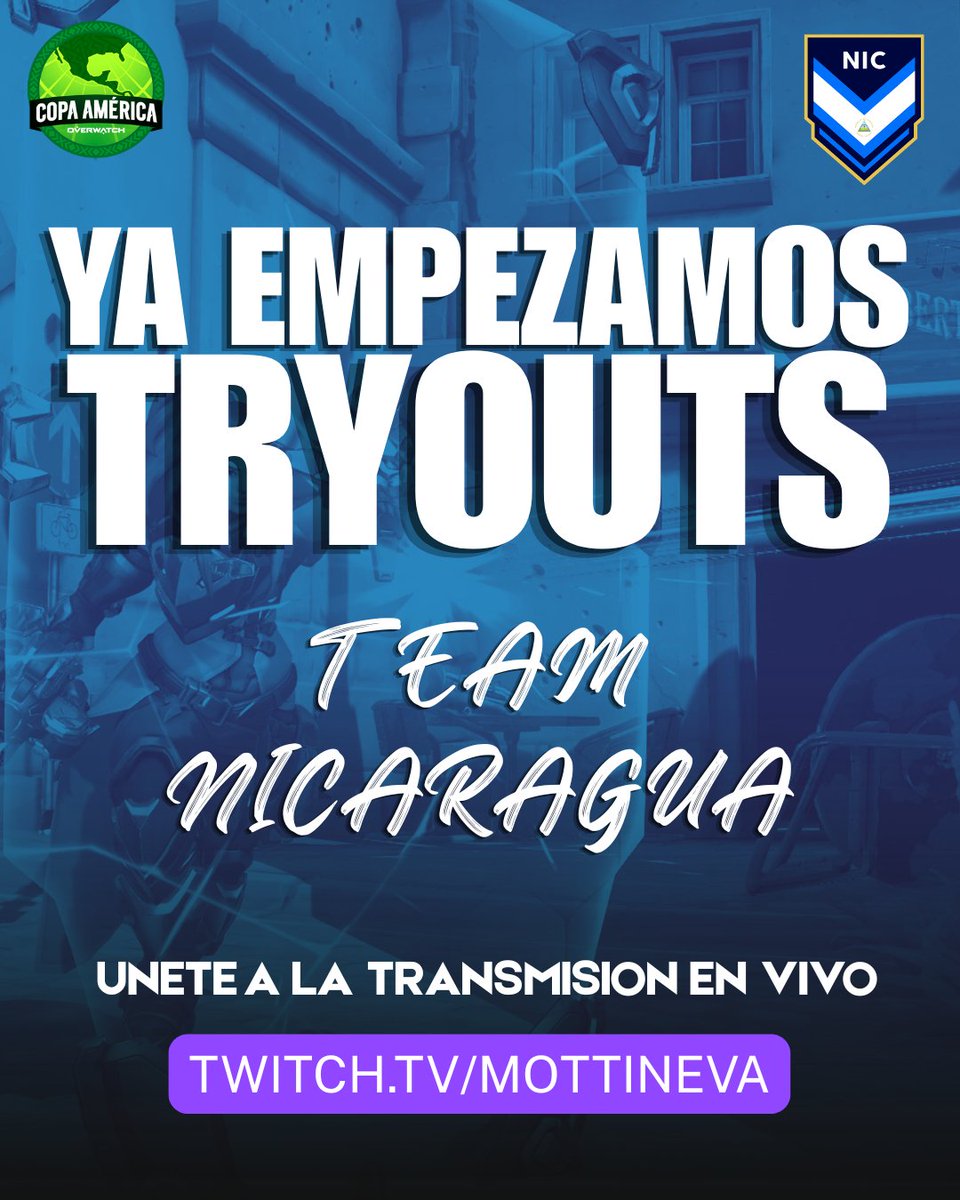 OWNicaragua's tweet image. Estamos listo🔥🇳🇮

Acompañanos a traves de:
twtich.tv/mottineva

Tambien tienen el pov de Respite en:
twitch.tv/respite_1

#Overwatch #Nicaragua #esports