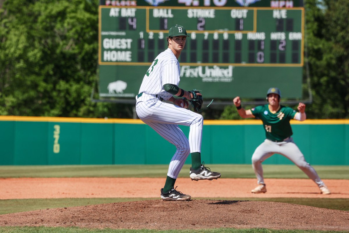 OBU_Baseball's tweet image. Freshman came up big. 

@Teagon_Standlee with a season-high 8.0 IP &amp;amp; 5 Ks. #OnToVictory