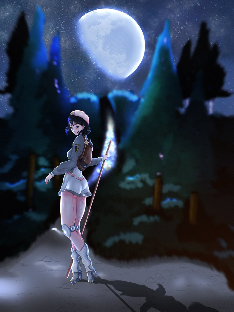 kumakabara's tweet image. i finished my first commission!! it was so much fun 🖤 #art #illustration #commsopen #commission