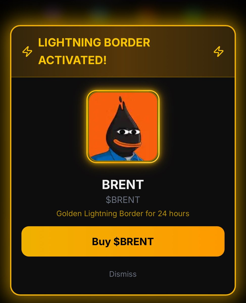 I’m back! Gold activated on plsx.fun 🤙

$BRENT 

#pulsechain #hex #prvx #pimptires