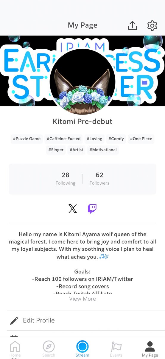 Kitomi Ayama IRIAM Pre-debut tweet media