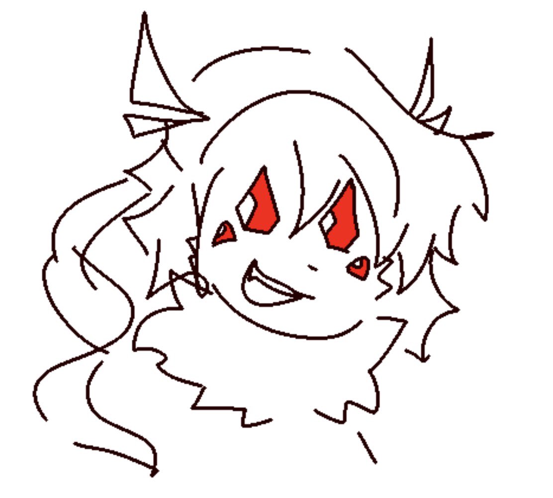 // wanted to draw her happy so here's younger scarlet