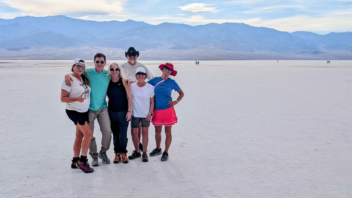 JourneyActive's tweet photo. One of the must-do stops in Death Valley NP: Badwater Basin - the lowest point in North America at 280 ft. below sea level. Salt and borax make up this other worldly landscape. https://t.co/20OqO1qlov