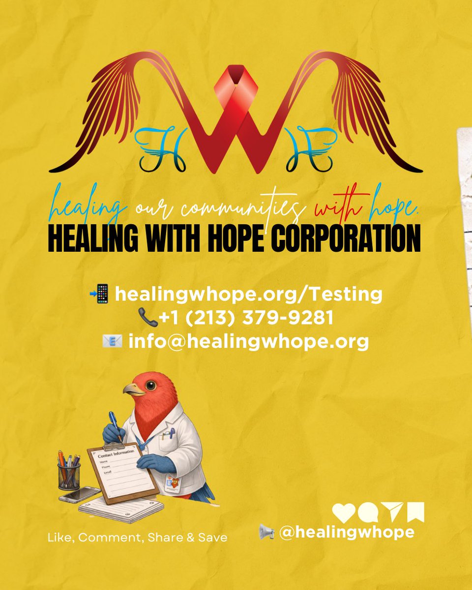 HealingwHope's tweet image. How STIs spread + how to protect yourself matters! 🛡️
Use protection, get tested, consider PrEP, &amp;amp; stay informed. Your health = your power.

@BonezDRT 
📧 info@healingwhope.org | 🌐 healingwhope.org
#STIAwarenessWeek #ProtectYourself