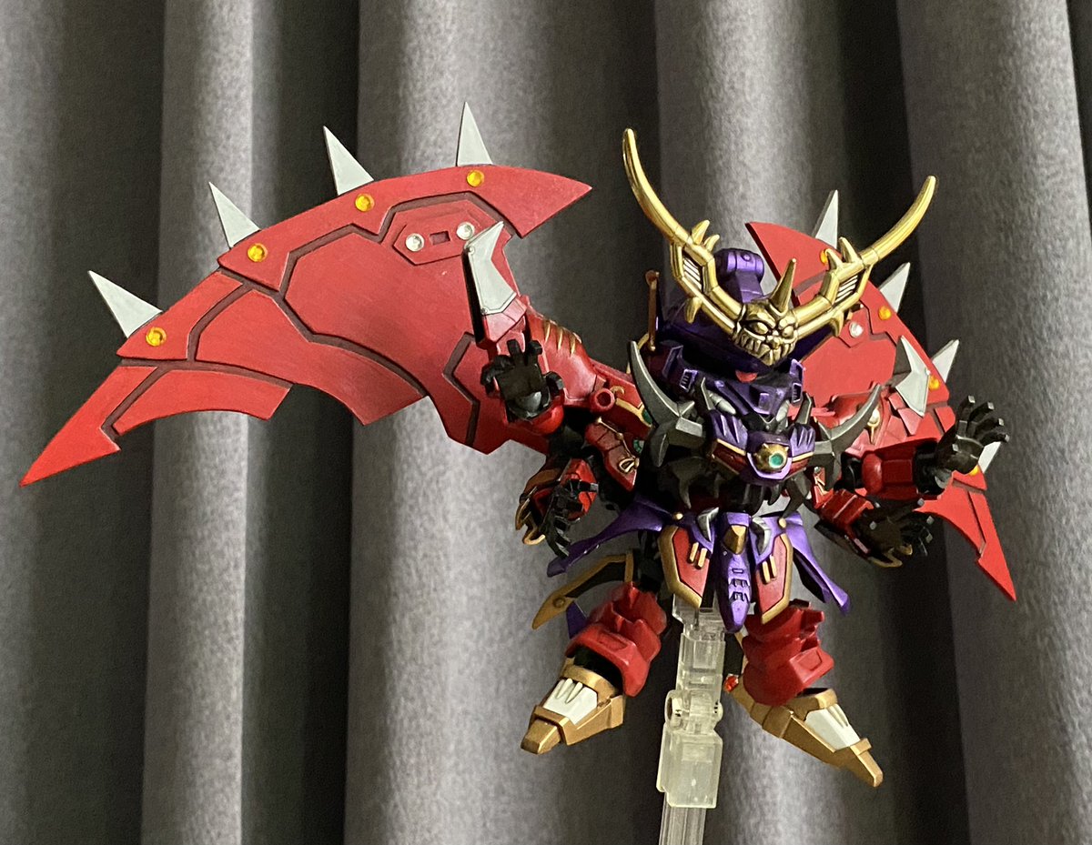 LinVic0710's tweet photo. 整理以前做的SD
頑駄無闇元帥（2019年3月製作完成）
Part-3 武羅星被刀流義守救出後，闇元帥殘軀再變身成 真·闇元帥！ https://t.co/fPkmOjL5qc