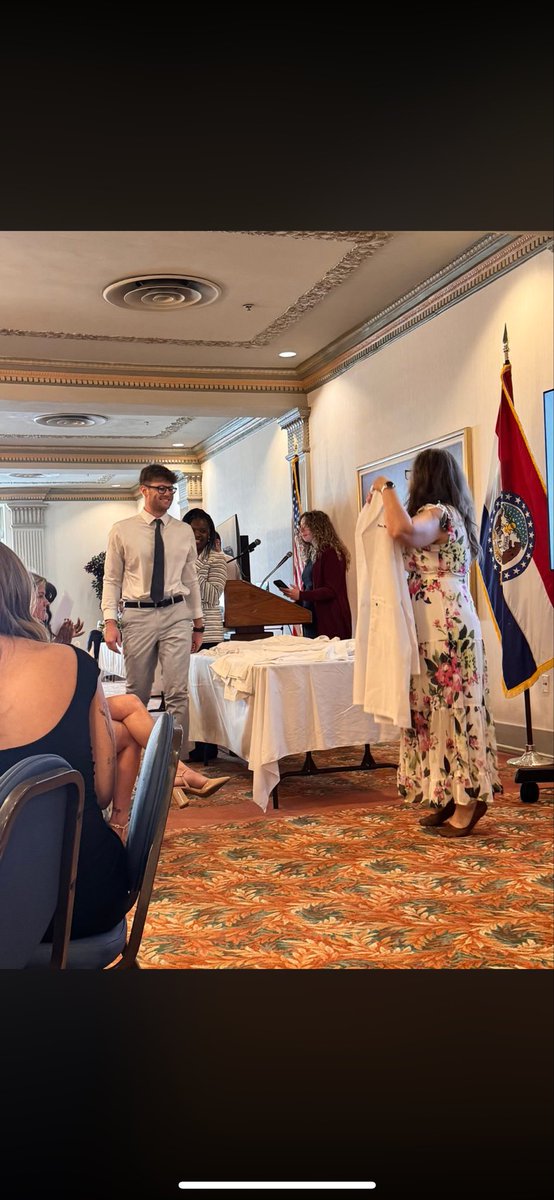 Doctoral research presented✅ White coat acquired✅ Thank you Jesus!