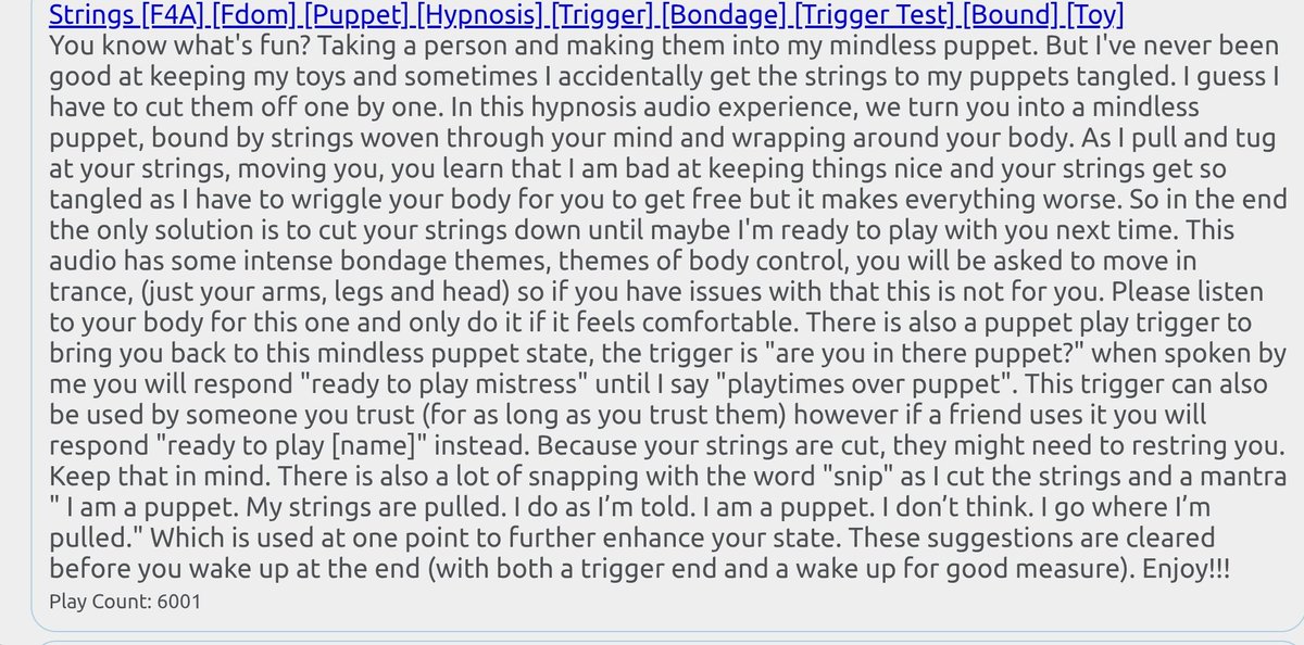 6k on Strings already?! Damn I had no idea so many people liked puppet play... 😉