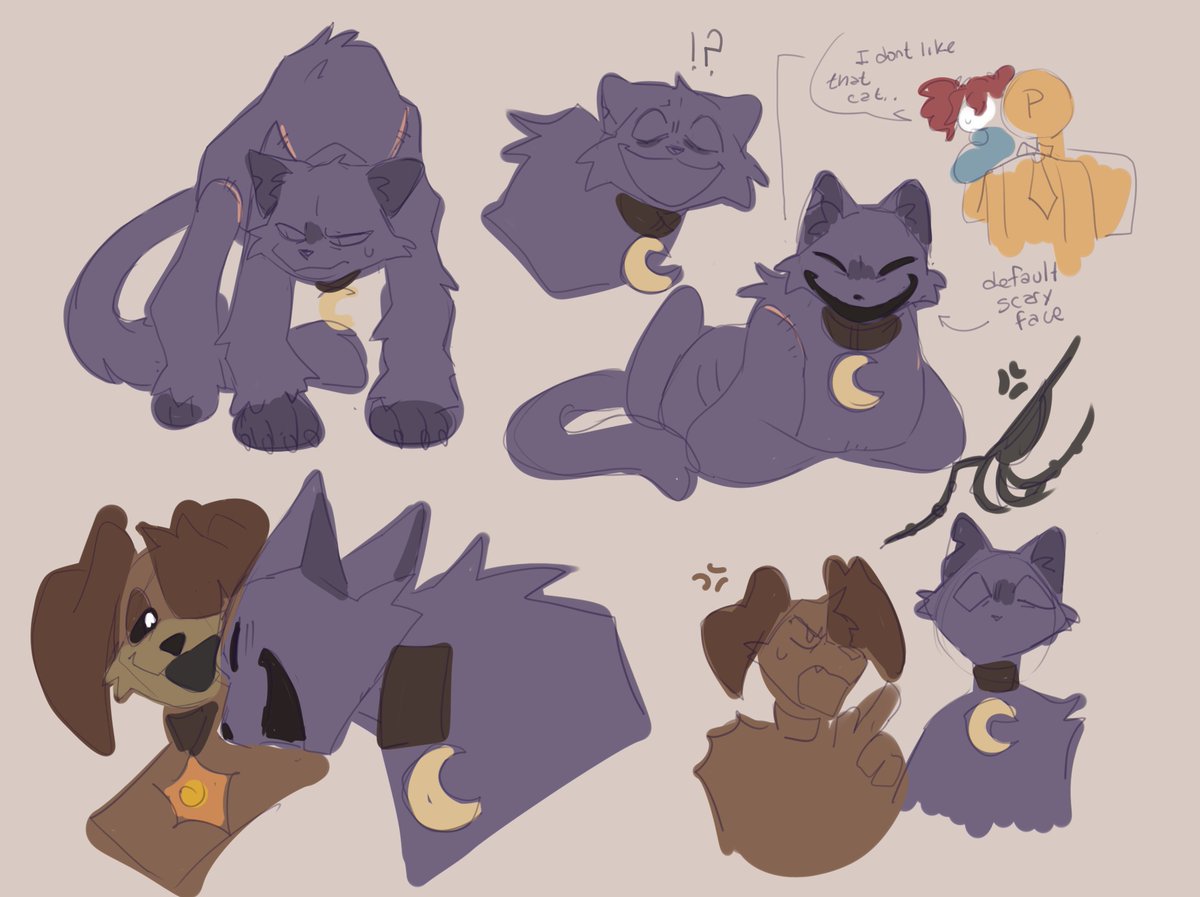 chocosnowflake_'s tweet image. #catnap #poppyplaytime #dogday