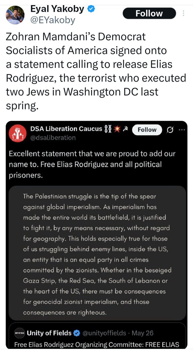 SassyDem's tweet image. #WTF?!
I like you BUT if you'd taken actual time to #VET Communist, #Hamas humping #TerroristInASuit #Mamdani you'd be outraged by this ridiculous #Propaganda - you wouldn't be RT'ing &amp;amp; adding to it! DO BETTER DUMBASSES‼️ 🇵🇸🤡 @CalltoActivism @morgfair