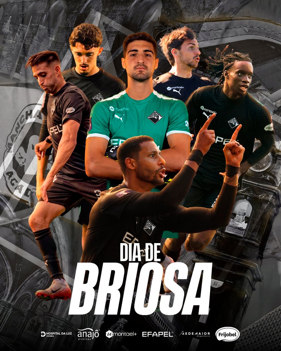 Hoje é DIA DE BRIOSA! 🖤💪

⚔️ vs CF Os Belenenses
🗓️ 19h00
🏟️ Estádio Cidade de Coimbra

Contamos com TODOS! Agarra o teu bilhete na loja oficial ou online através do link na bio.

#EspíritoBriosa #Académica #Liga3Placard