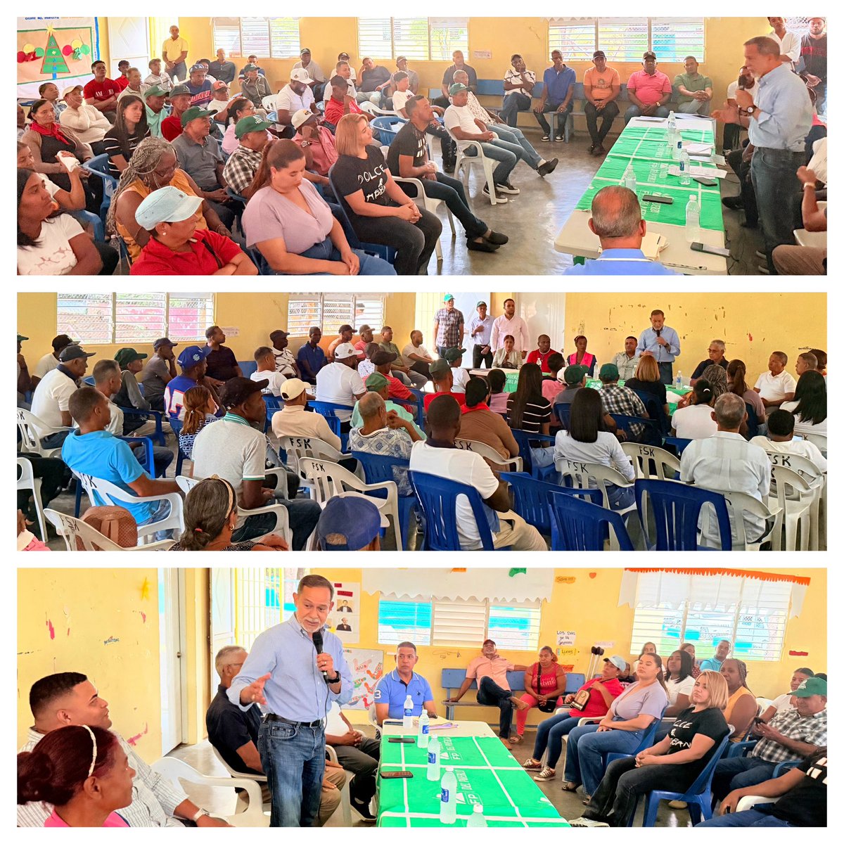 Distrito municipal de SABANETA:

Con el apoyo del Ing Felix Bautista, supervisor regional Sur; Ing Juan Rodríguez, presidente provincial y el honorable diputado Dr Mélido Mercedes se realizó una gran y exitosa asamblea en donde se informó sobre los procesos de cedulación,