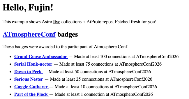 fujoc0ded's tweet photo. This loader supports both static fetching and live, for the freshest data!

Make sure to also check out the provided examples for how to use it and so you can admire @EssentialRandom's  https://t.co/UW08IIAfkG badge names (she worked very hard on those):

https://t.co/2nLjOBIjRq https://t.co/9ViNhRRFTZ
