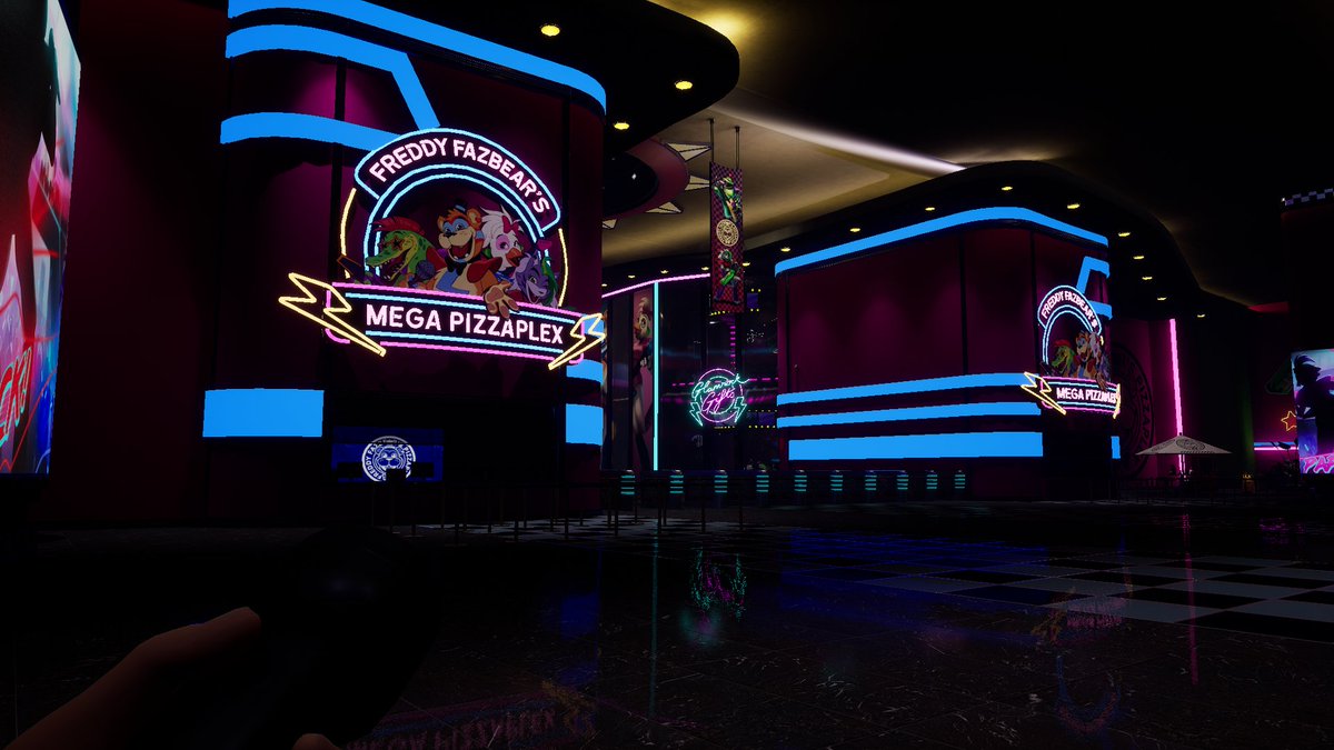 Polybit06's tweet image. Since people are making SB graphic update jokes, I'm gonna post these screenshots I got IN GAME without any mods. 

This is the best you can get the game to look, and it's kind of gorgeous. It just sucks that this is the most you can push it.

#securitybreach #fnaf #uhtwitterfart