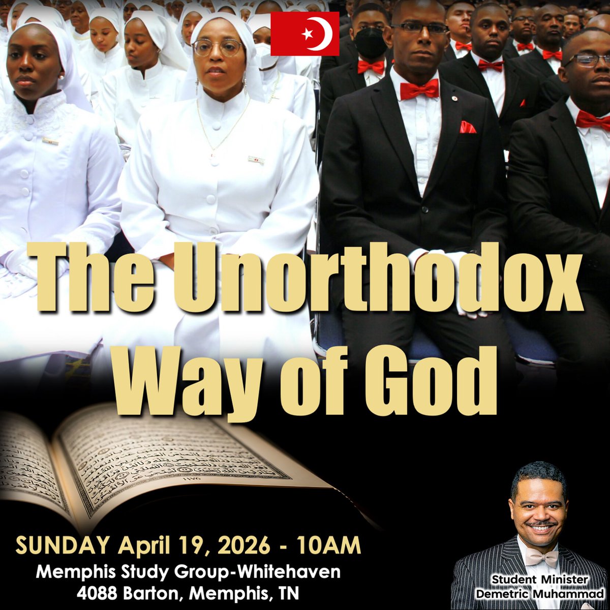 brotherdemetric's tweet image. Join me tomorrow as we discuss God and His divine “unorthodox” way! #noisundays #memphis #whitehaven