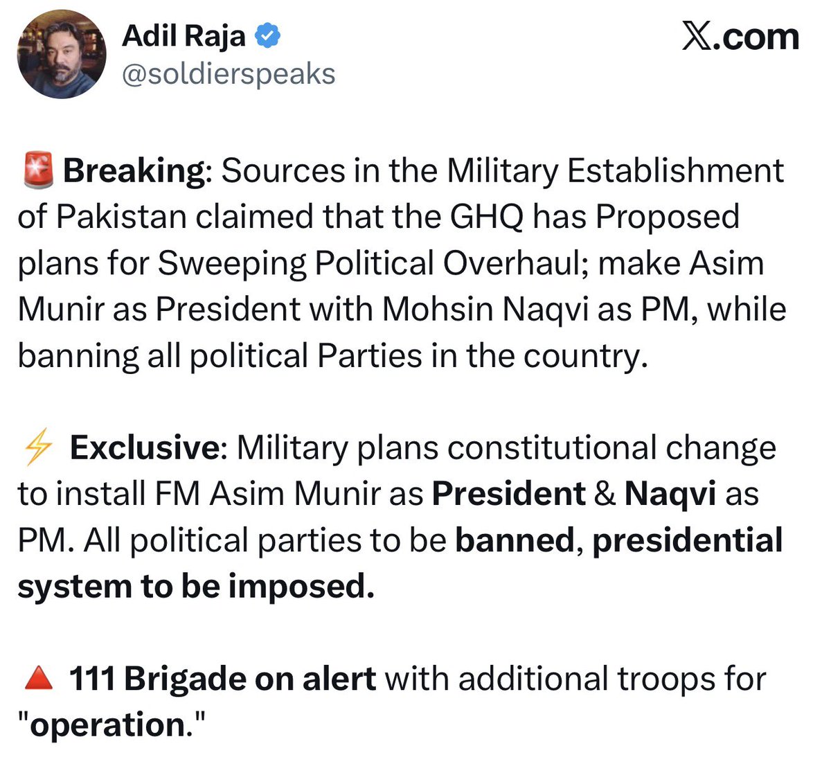 Theunk55's tweet photo. Regime change in Pakistan soon https://t.co/FXgjVMWZiA