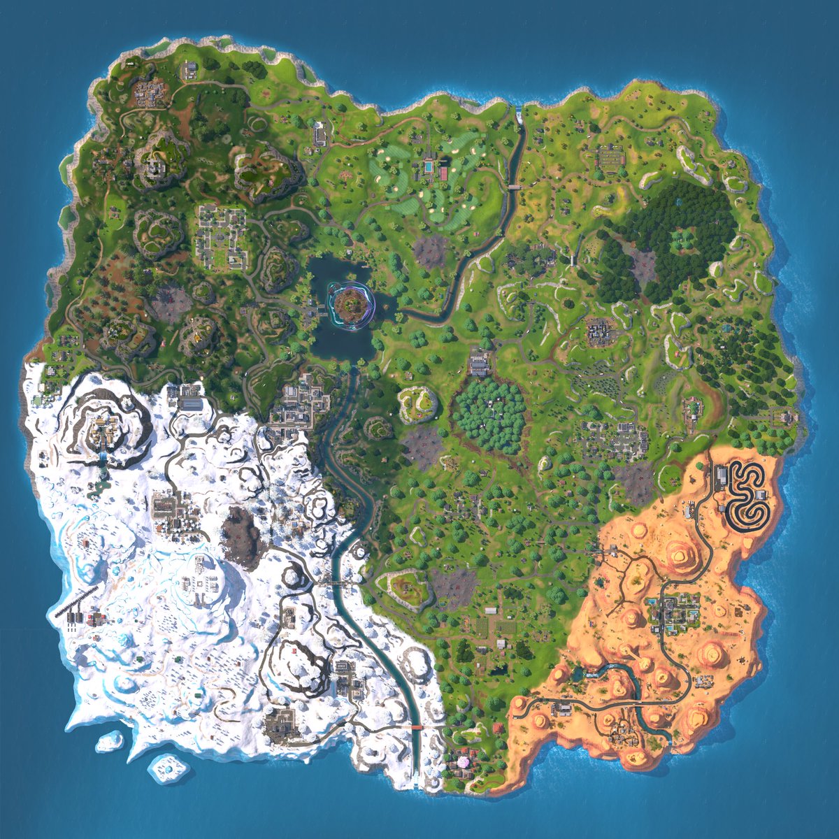 StarbornGamesFN's tweet image. Hopefully the update should be out later today! We just want to take some extra time to polish things up. I think yall will love what we’ve been cooking up!🫡

Anyway enjoy the map capture in the meantime!

#UEFN #Fortnite #fortnitecreative #uefnmap