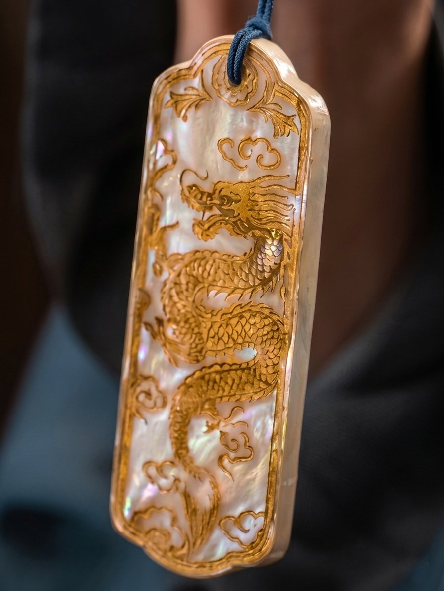 byeoniverse's tweet photo. The exquisite details of a royal identification plaque from Perfect Crown. 🐉 The intricate gold dragon and mother-of-pearl/ivory inlay highlight the high production value of the series. ✨ Interestingly, Woo Seok and his character I-An Daegun share the same birthdate. 

Front: A detailed golden dragon is carved into shimmering mother-of-pearl/ivory

Back: Royal inscriptions engraved in gold lettering
<I-An Daegun>
<Born October 31st>
<Year 1991>
<Republic of Korea Royal Family>
🩷 #변우석 #21세기대군부인 #ByeonWooSeok #PerfectCrown #GrandPrinceIan
CTTO *Google Translated; excuse errors.