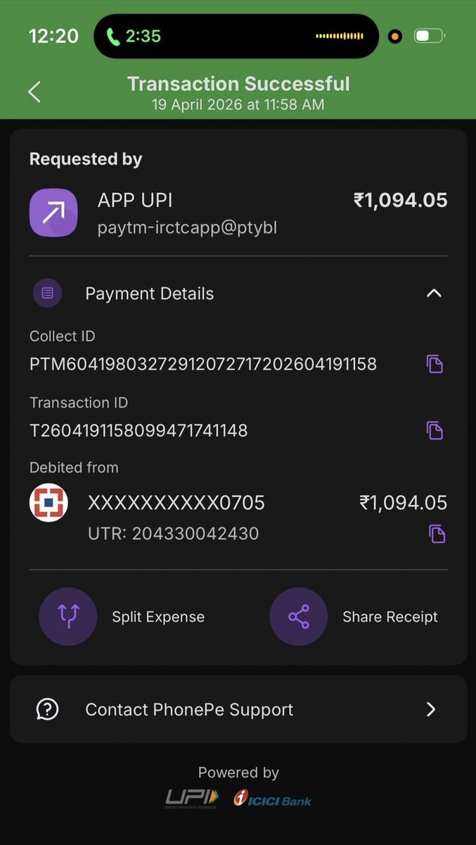 _nikhil_agar's tweet photo. @IRCTCofficial @irctchelp I booked a train ticket a few minutes back. The payment was successfully done and a ticket was available. But I don't see the ticket anymore in my irctc application. Help me to resolve this.
Sharing screenshot here https://t.co/QknnRKLZVq
