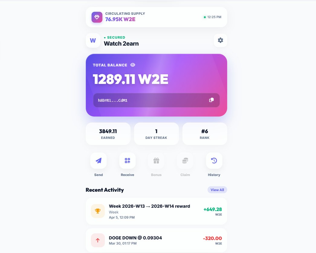 Watch2earnFun's tweet image. 🚀 Building something big on Solana. Watch2Earn = post memes + earn XP + win W2E tokens. Play games. Climb the leaderboard. Stack rewards. Early airdrop dropping NOW → watch2earn.fun
 #Solana #Watch2Earn #Airdrop #PlayToEarn
