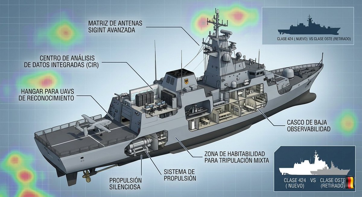 Victor35571262's tweet image. ¿Por qué la urgencia? ⚠️

​Zeitenwende: Prioridad máxima a la inteligencia en el Báltico tras la crisis en Ucrania.
​Infraestructura: Vigilancia de gasoductos y cables tras el sabotaje del Nord Stream.
​Industria: Rheinmetall (NVL).

​#Defensa #Naval #Rheinmetall #Bundeswehr