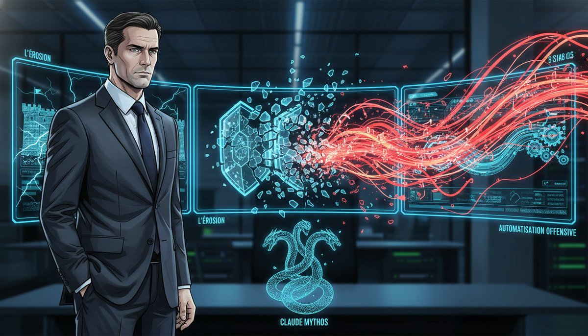 Noctuaedu's tweet image. 1/8 🚨 L'Agentic AI vient de disrupter nos fondamentaux cyber. Le 7 avril 2026, Anthropic a dévoilé Claude Mythos, une IA capable de découvrir et d'exploiter des failles 0-day de façon autonome. Le Project Glasswing tire la sonnette d'alarme. #Cybersécurité #AgenticAI #RSSI