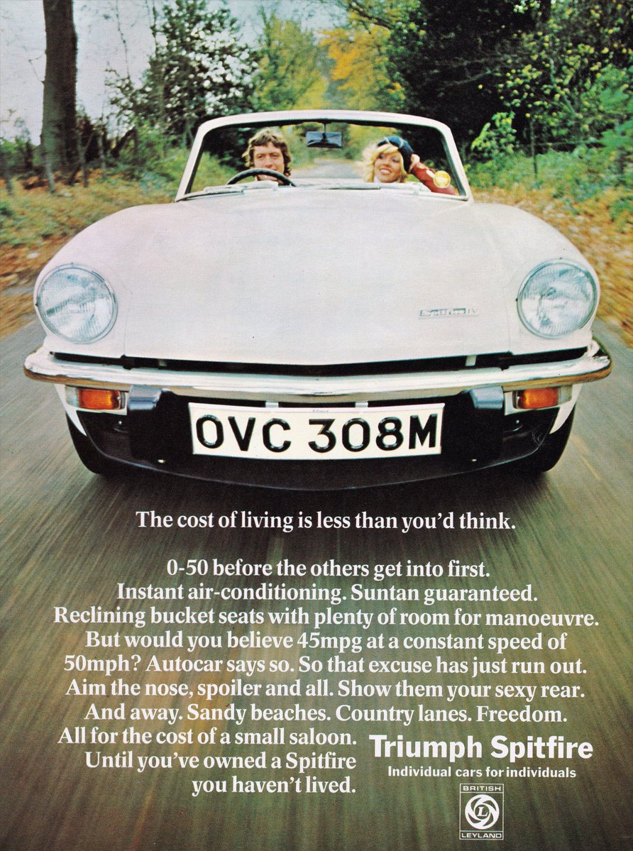 TriumphSSixClub's tweet image. Happy Sunday Everybody 
Will you be out in your Triumph today ? 
“Until you’ve owned a Spitfire you haven’t lived” 
Enjoy 
#TSSC #Triumph #Weekendvibes
