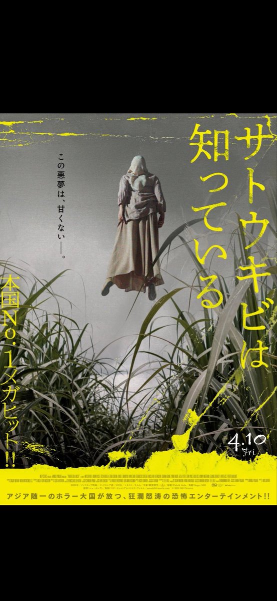 TomokoN1010's tweet photo. 今日観ます。
予告だ���でもかなりインパクトだったので期待。
#サトウキビは知っている https://t.co/9vcPaL6HUV
