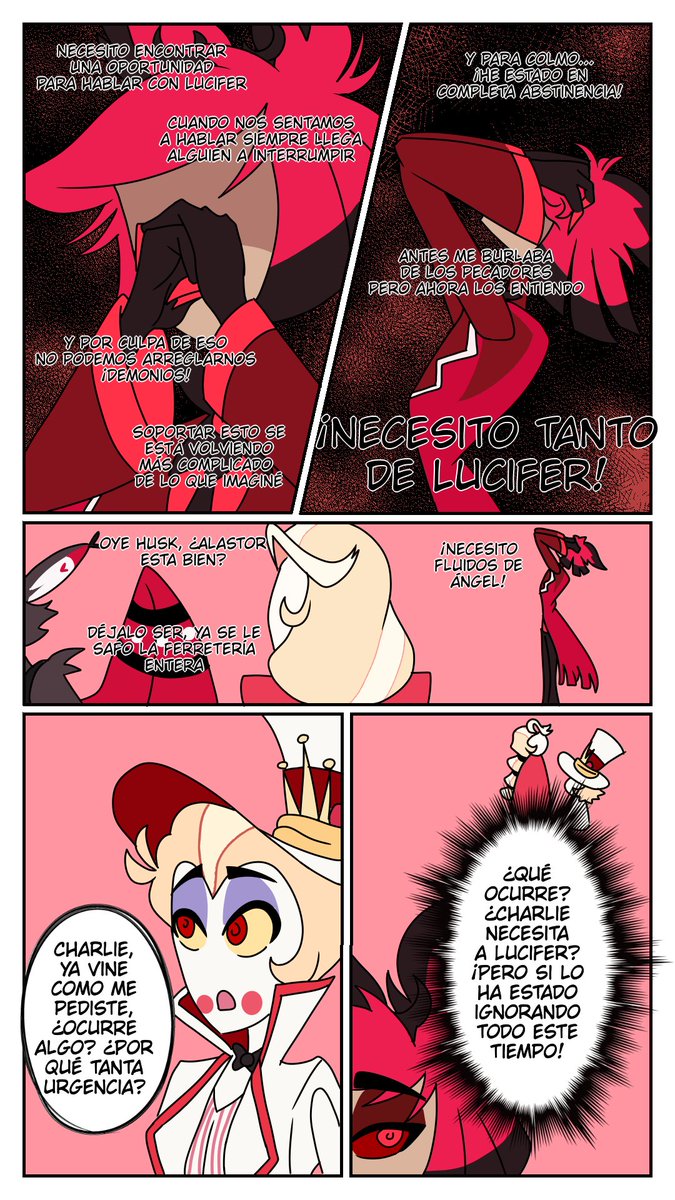 MokkochinH7's tweet image. Parte 13: Momento Incómodo 1
Alastor y Lucifer aun no arreglan sus diferencias, pero en medio de la calma la tormenta finalmente se acerca

#RadioApple #HazbinHotel #fancomic #alastorxlucifer #Alastor #lucifermorningstar #LilithMorningstar
