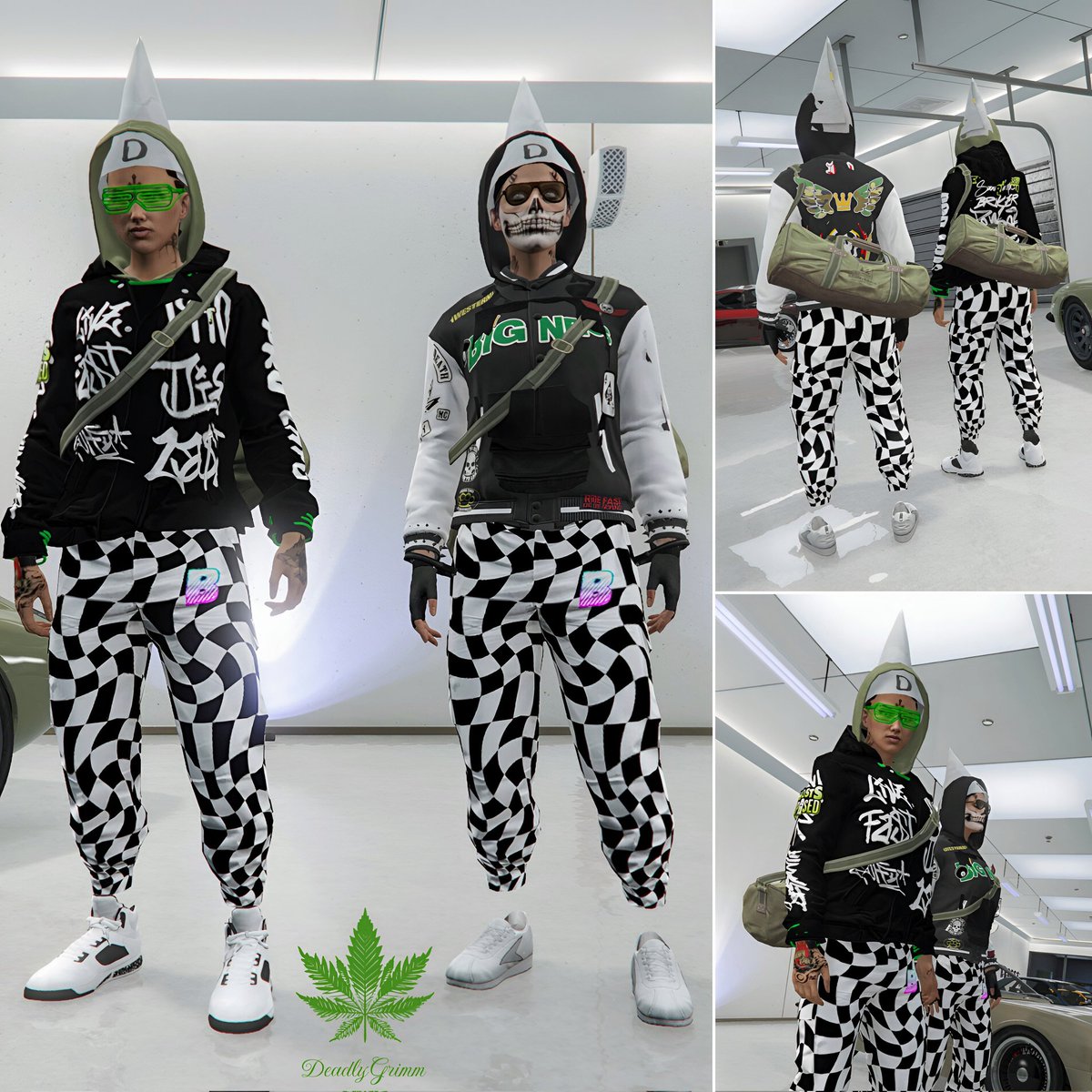 TheDeadlyGrimm's tweet image. Outfit of the day ☀️ 

#beff
#gta5
#ps5