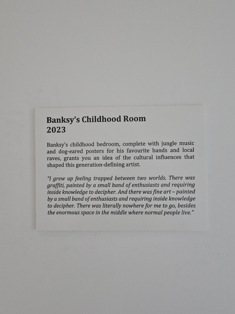 KadzAnubis's tweet image. There were some pieces that really struck a cord. I stood there and stared almost hearing the distorted whispers that got carried over. 
#Banksy