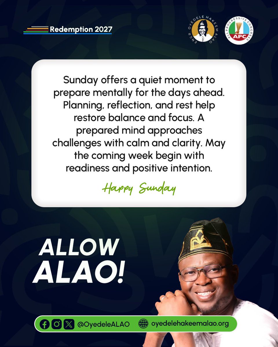 Engr. Oyedele Hakeem Alao tweet media
