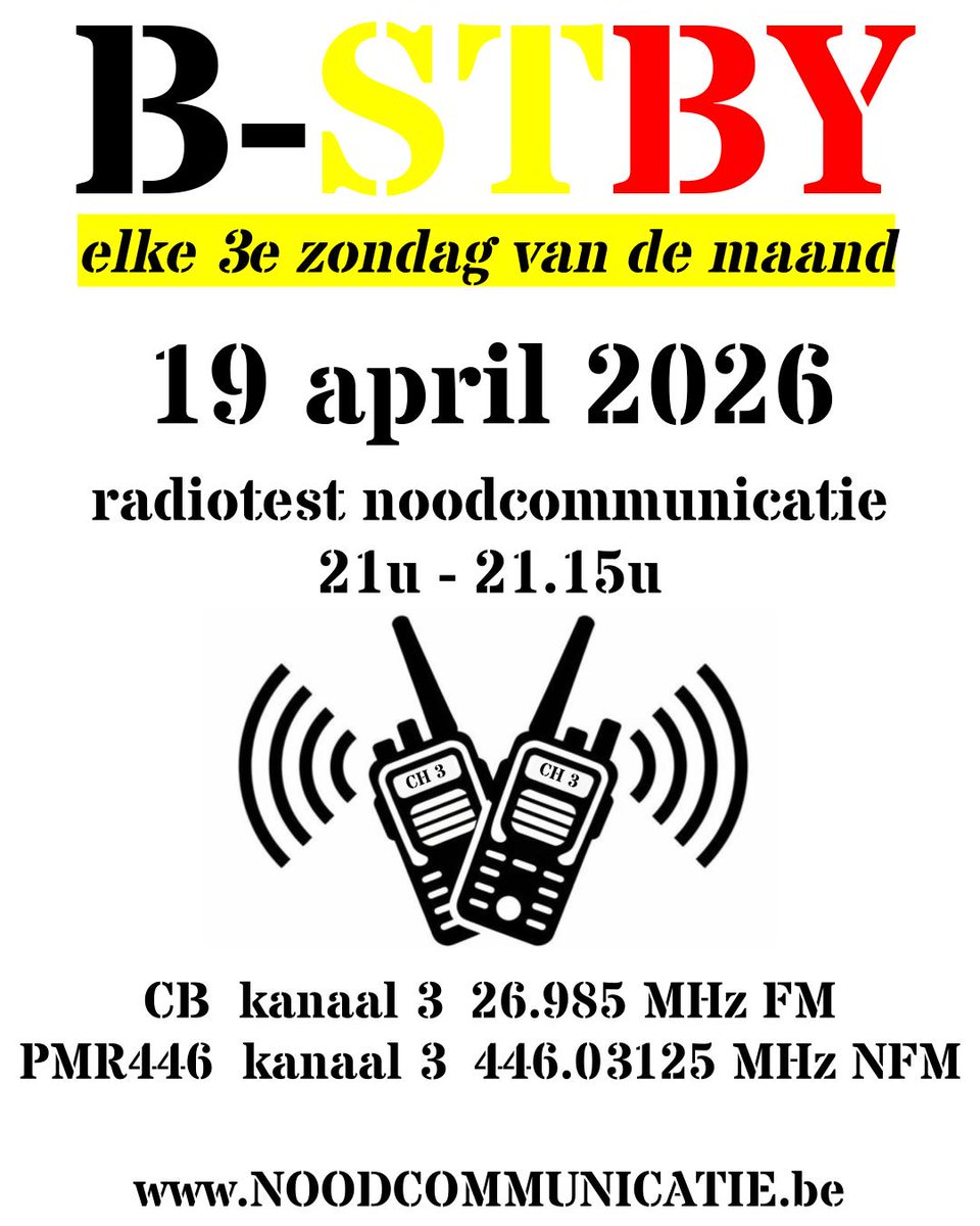 B_STBY's tweet photo. deze avond om 21u , B-STBY radiotest op kanaal 3. Meer info via onze blog https://t.co/iACiJeOWM7 https://t.co/c1n1enxQ74