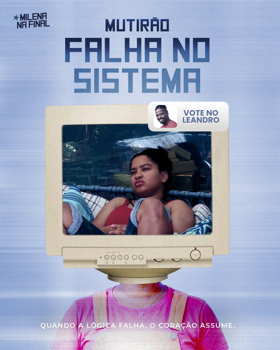 🤖 MUTIRÃO FALHA NO SISTEMA INICIADO 🤖

📌 A cada 10 votos no LEANDRO, comente um emoji nesse post

⚠️ O VOTO É PARA ELIMINAR, VOTE NO LEANDRO! 

🎯META: 1K de replies.

⏰ ENCERRA 08H!

👉🏾 gshow.globo.com

#ForaLeandro #BBB26