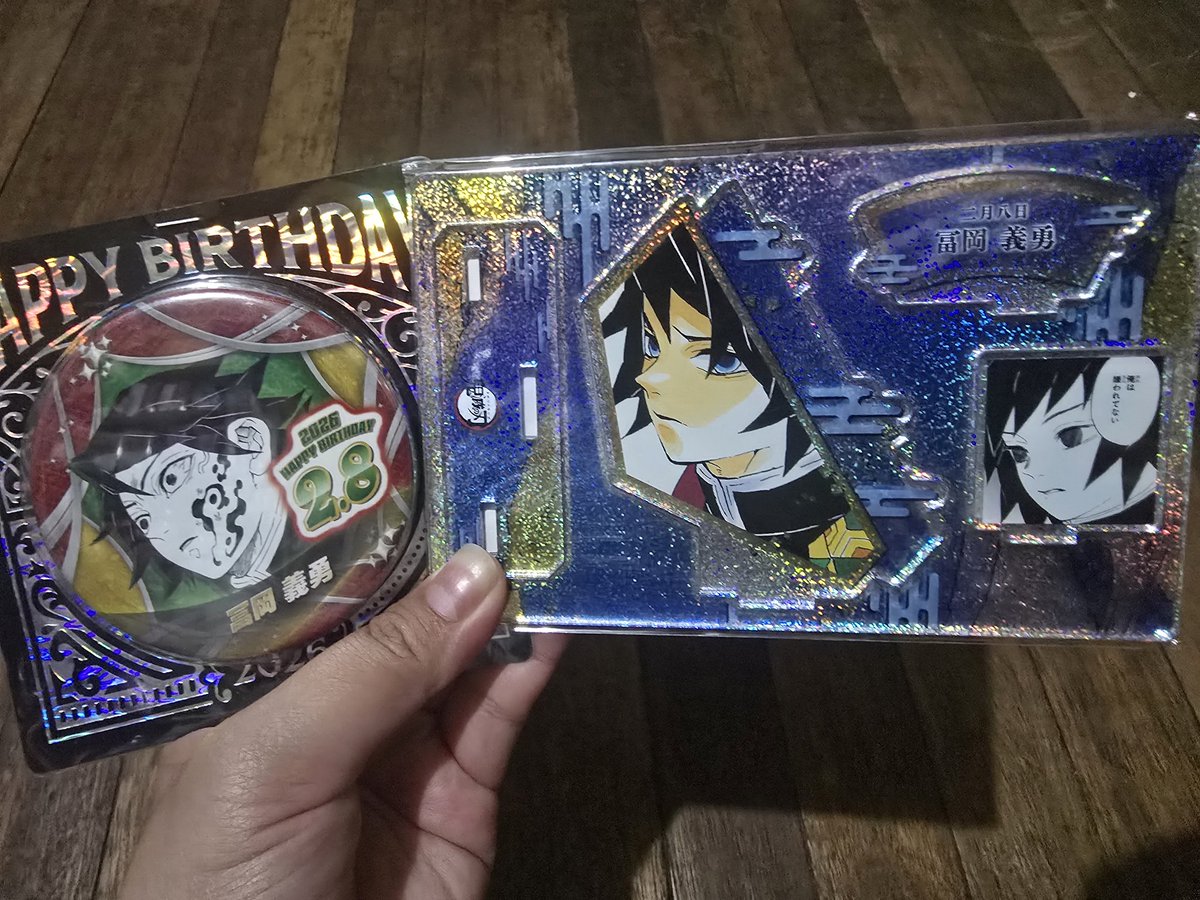 Finally got Giyu-san's 2026 jumpshop birthday exclusive merch. Thank you, <a href="/thevivishoppe/">The Vivi Shoppe ♡</a> !!!