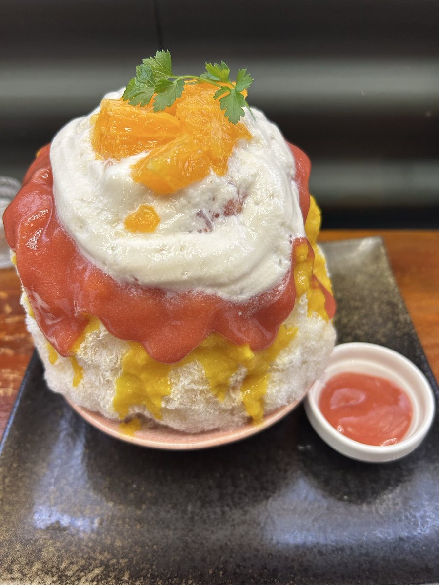 su_official__'s tweet photo. 0417 #かき氷　#Vinefru銀座

・デコピン

https://t.co/s764O5gqkd https://t.co/eGU8FKS2nI