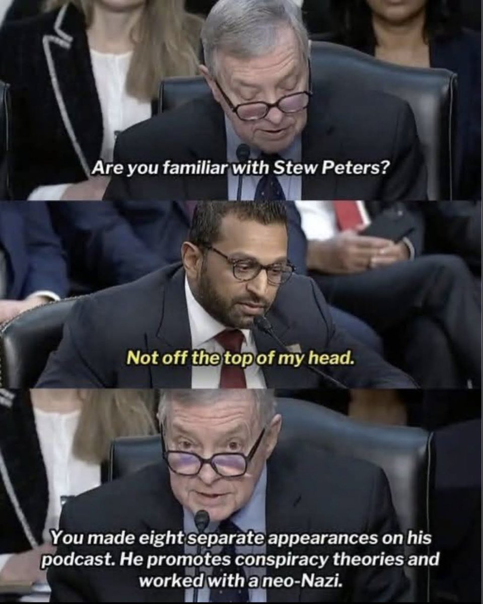 ActorDeborah's tweet photo. @MickeyJamison @SkylineReport @FBIDirectorKash #ConfirmHearing Where #KashPATEL LIED HIS ASS OFF #Patel It PAYS to #LIE #PERJURY #NOEthics #FBI #TrumpOWNSPatel #PATELEnemiesList #ConspiracyTheorist #J6 #Loyalist #Trump #Rapist #OathToTRUMP #Unfit #ConvictedFELON NOW #AboveTheLAW #Article2Section4 NOW‼️ https://t.co/j3UhiPOCYY https://t.co/ZmMGLQOmHz
