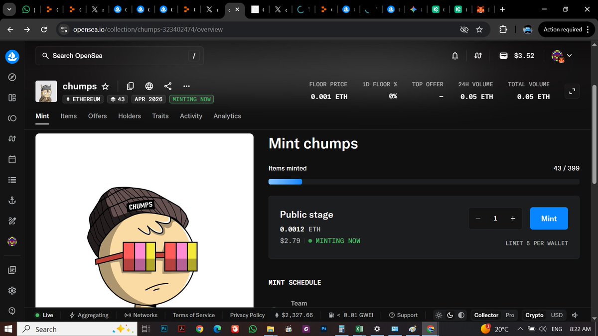 TurkyMado24679's tweet image. "Hey @ChumpsonEth, quick Q. I'm an ETH mainnet holder (#32, #33) but noticed a separate mint on Base (115/400 done).

Since price is the same (0.0012 ETH), why split the liquidity? Does total supply increase now? Need clarity for the community! 🧐🚀 #Chumps #NFT #Base"