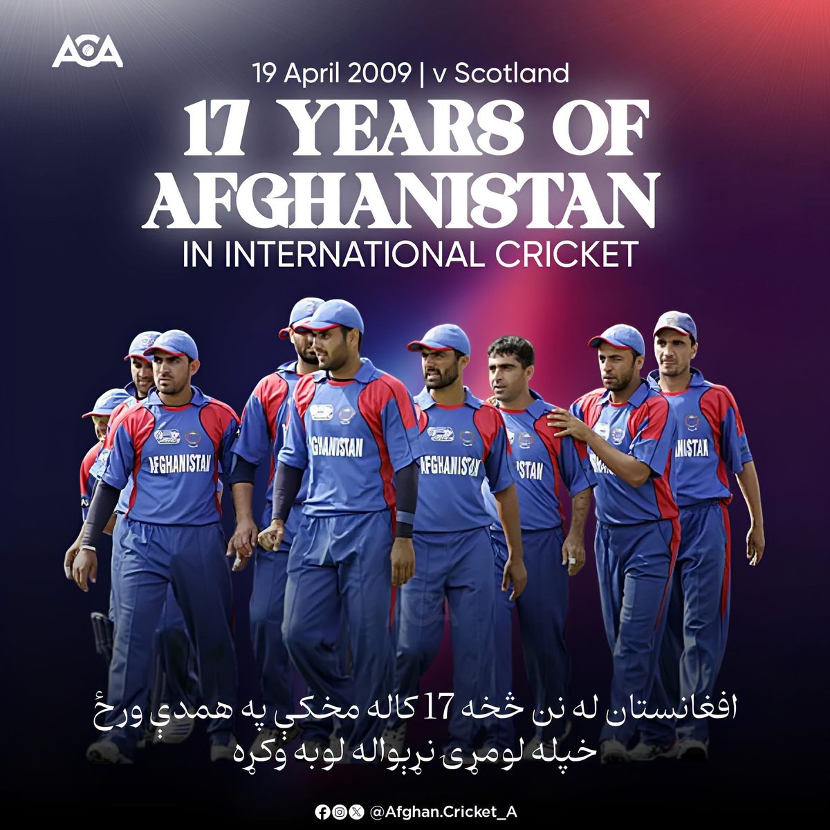 AfghanCricket_A's tweet image. Afghanistan played its first international game 17 years ago against 🏴󠁧󠁢󠁳󠁣󠁴󠁿. @ACBofficials rapid rise has been referred to as ‘the most heartwarming story in the history of any sport’. They have built a story of grit, growth, &amp;amp; achievement that has inspired the cricketing world.
#ACA