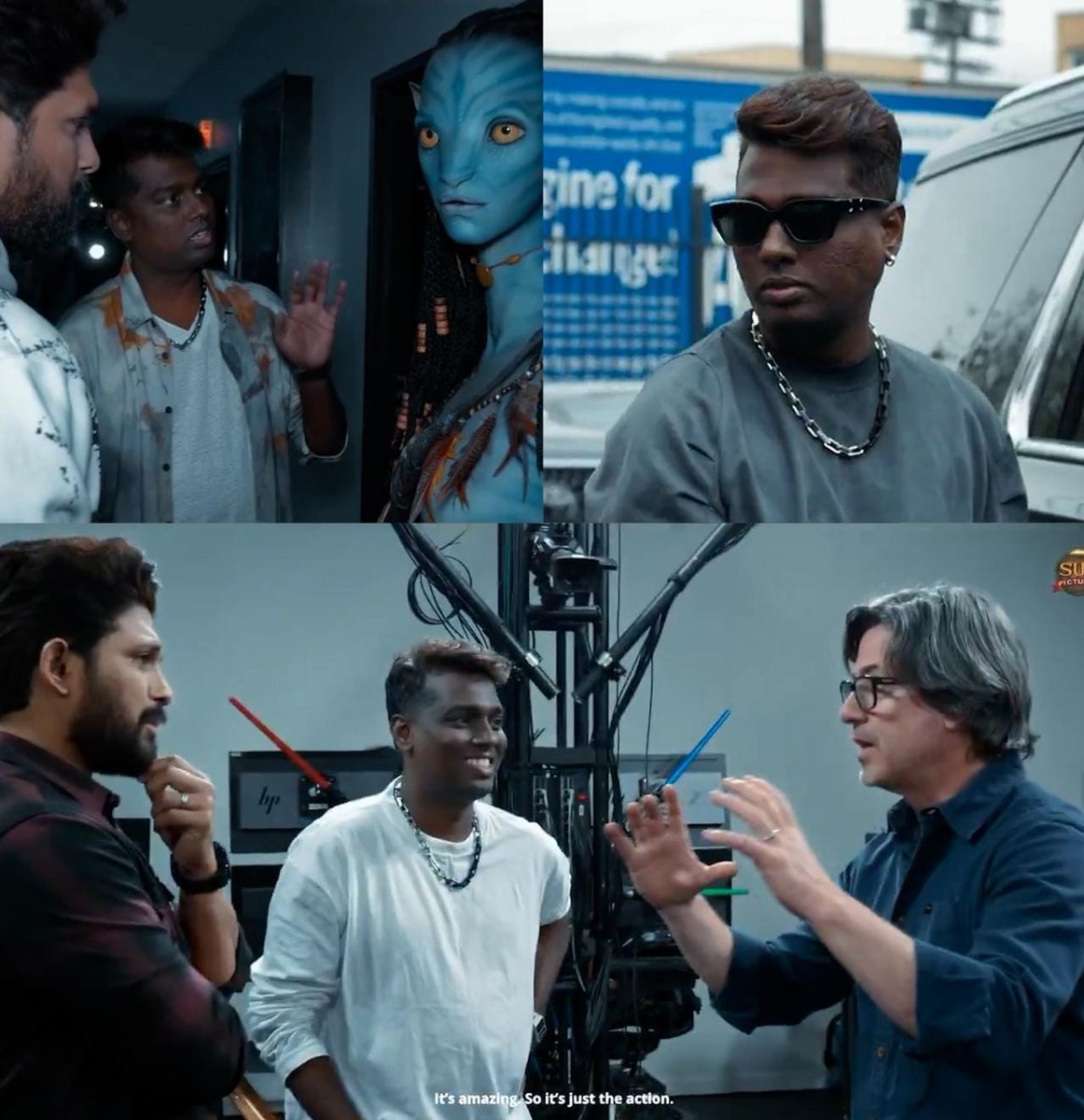 AAFanIkkadaa's tweet photo. #RAAKA 
Shoot delay rumours are false, shoot going on as planned. 

#AlluArjun #Atlee https://t.co/Bgq2twuhP4